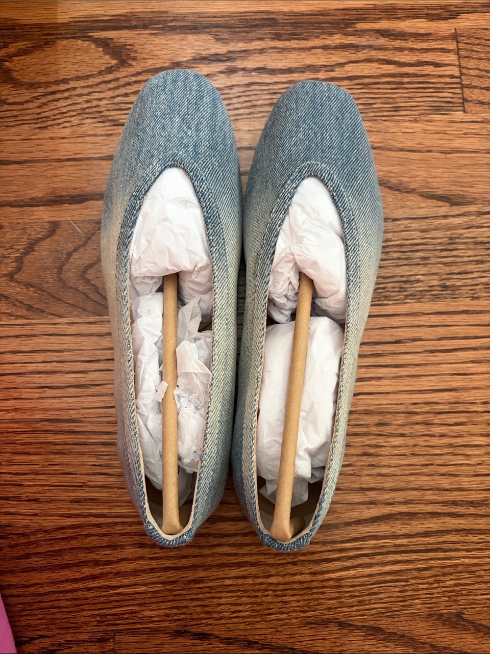 Steve Madden Leni Denim-Look Slip-On Flat Shoe Size 6 New In Box NIB